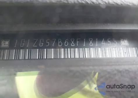 2008 Chevrolet Malibu Ls из США, поврежденный, VIN 1G1ZG57B68F181453